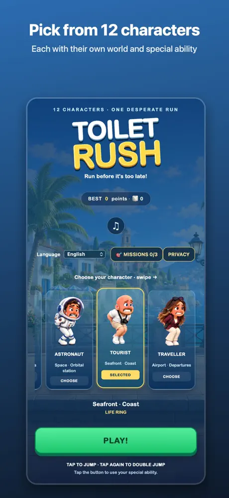Toilet Rush screenshot from the App Store