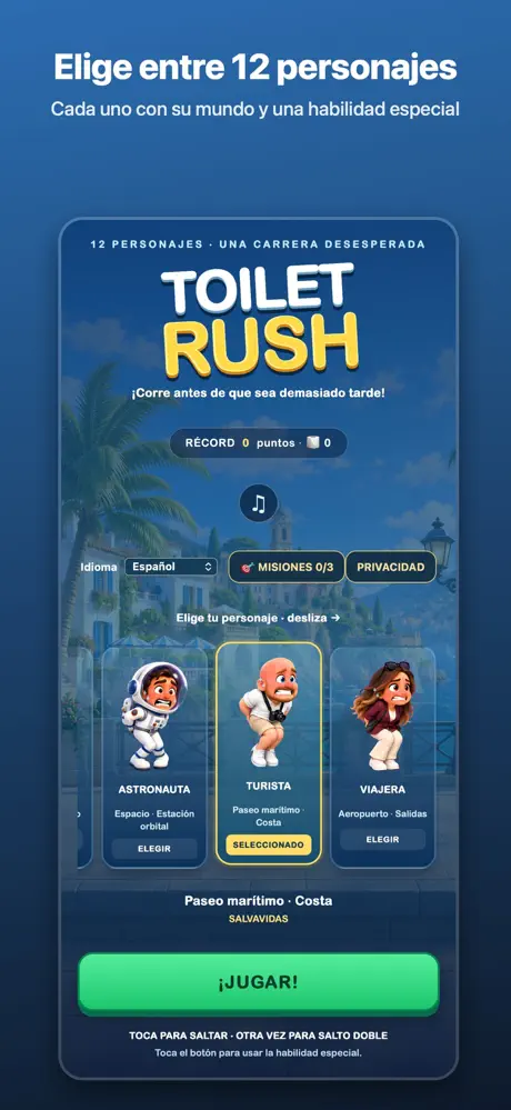 Captura de Toilet Rush en el App Store