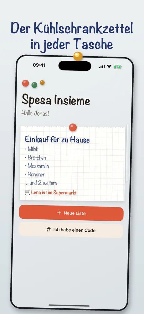 Bildschirmfoto von Spesa Insieme aus dem App Store