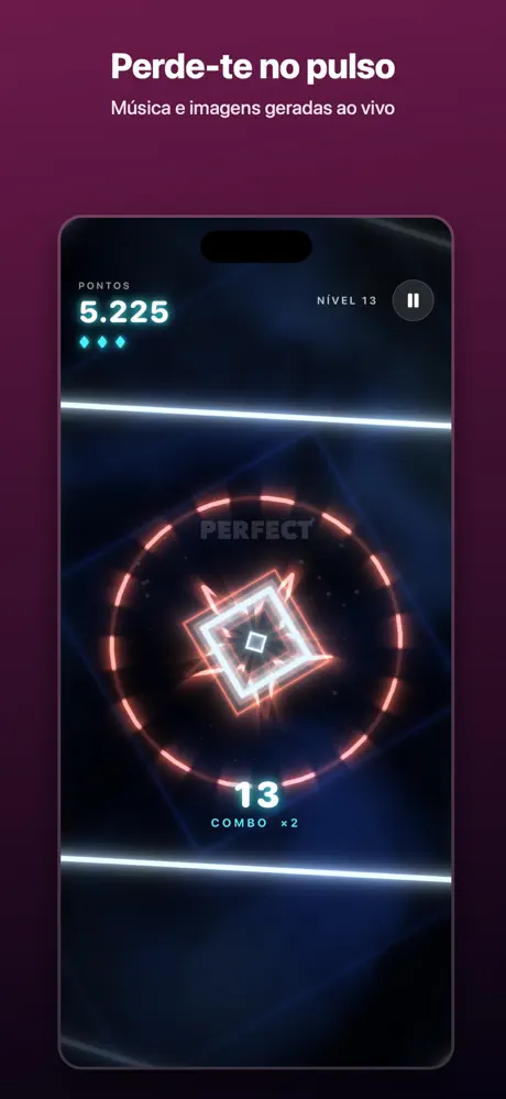 Captura de tela de Psychedelic Pulse na App Store