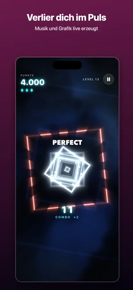 Bildschirmfoto von Psychedelic Pulse aus dem App Store