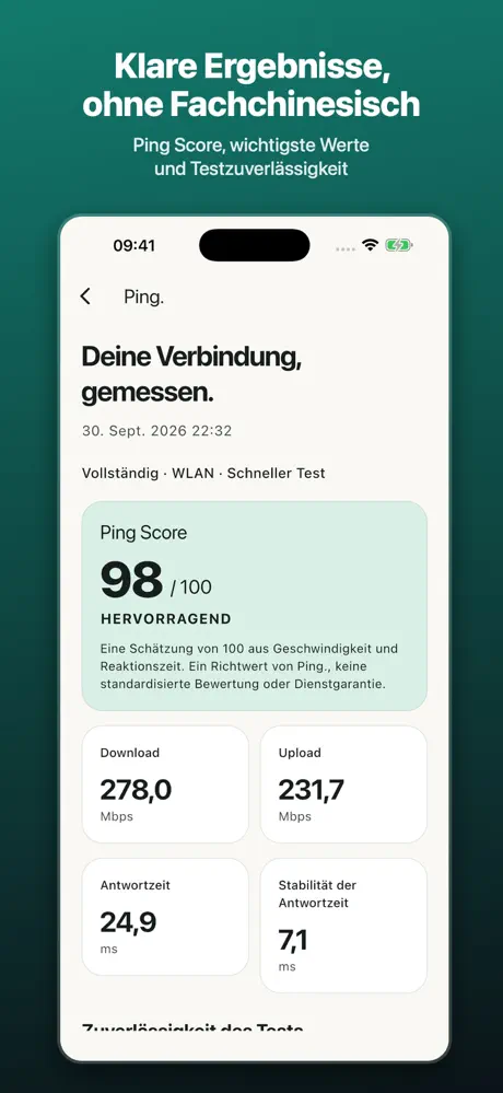Bildschirmfoto von Ping. aus dem App Store