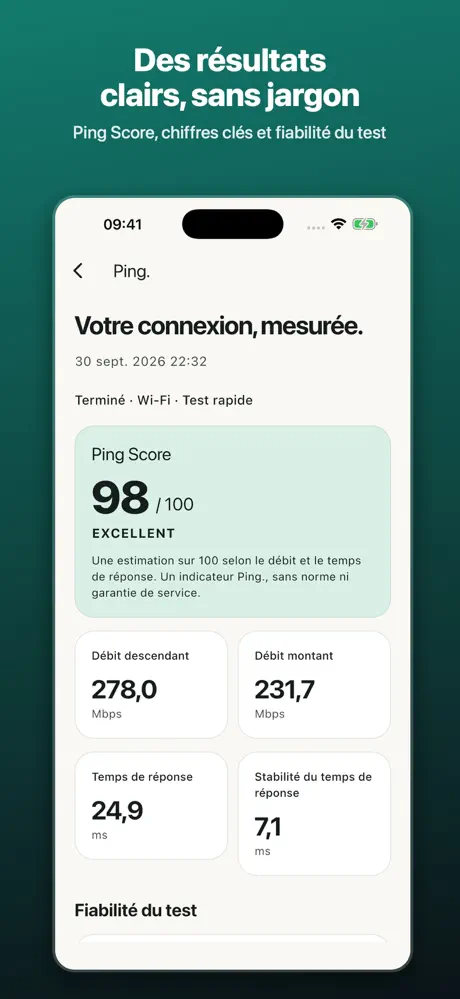 Capture d’écran de Ping. sur l’App Store