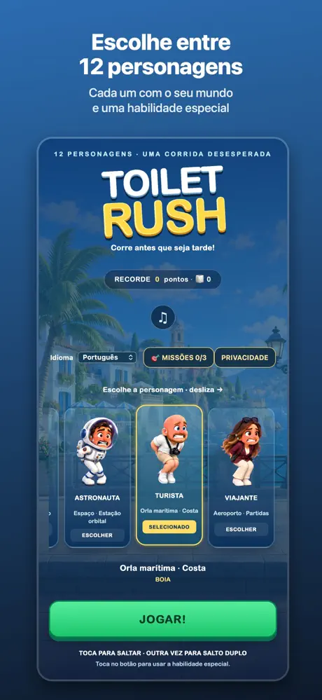 Captura de tela de Toilet Rush na App Store